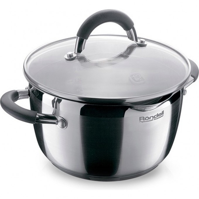Кастрюля с крышкой RONDELL FLAMME 18 см, 2,3 л RDS-023 Кастрюля с крышкой RONDELL FLAMME 18 см, 2,3 л RDS-023